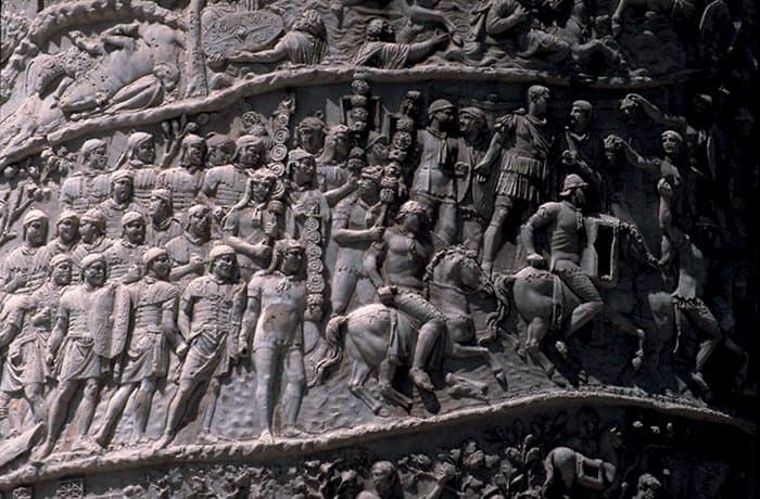 Римские легионеры. Рельеф на колонне Траяна в Риме