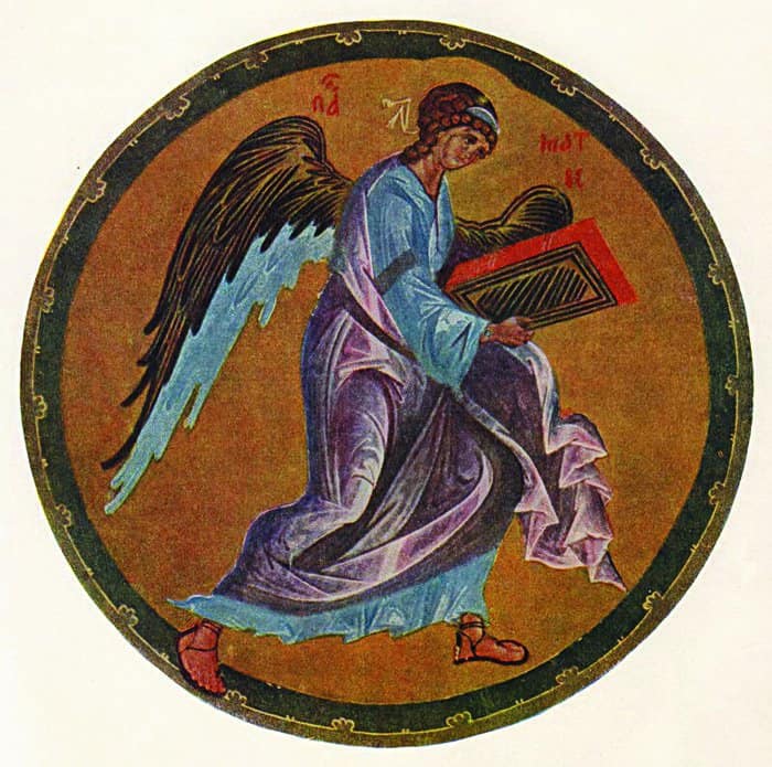 Ангел. Рублев. XIV в.