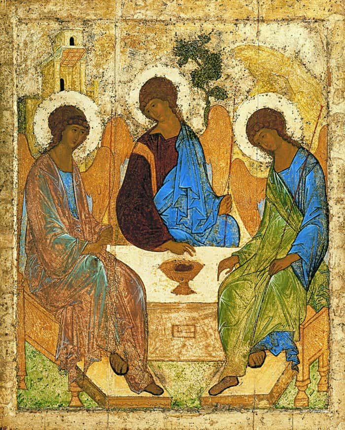 Троица. Икона Андрея Рублева. 1425