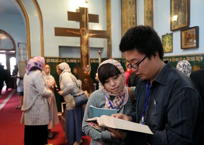 Пятый день китайского путешествия Патриарха Кирилла. Покровская Литургия